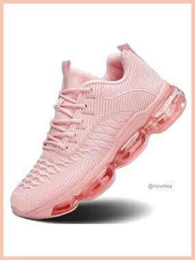 Womens Air Cushion Running Walking Shoes Mesh Breathable Athletic Sneakers